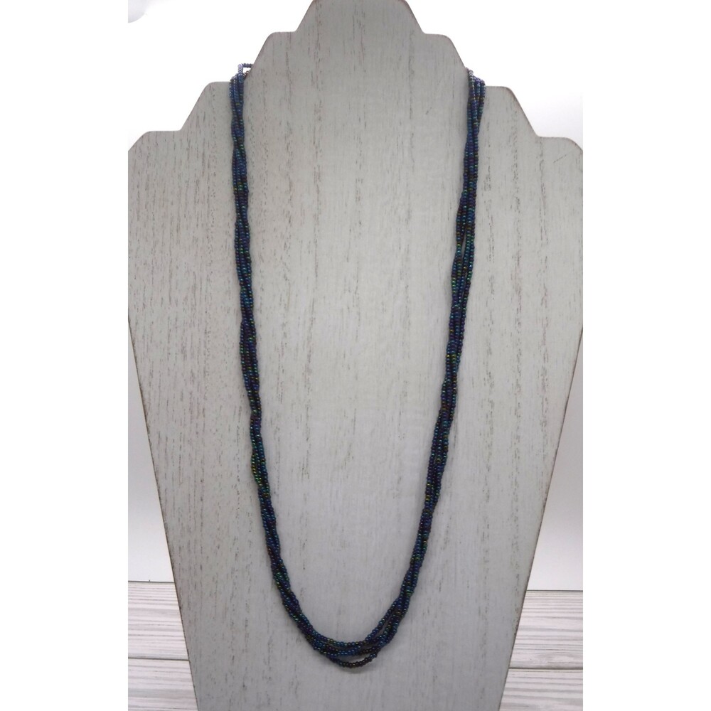 Beaded Necklace 4 Strand Twist